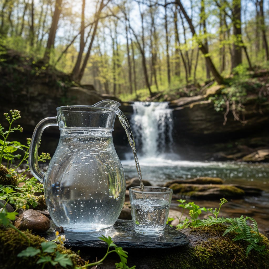 Spring water vs purified water comparison for drinking