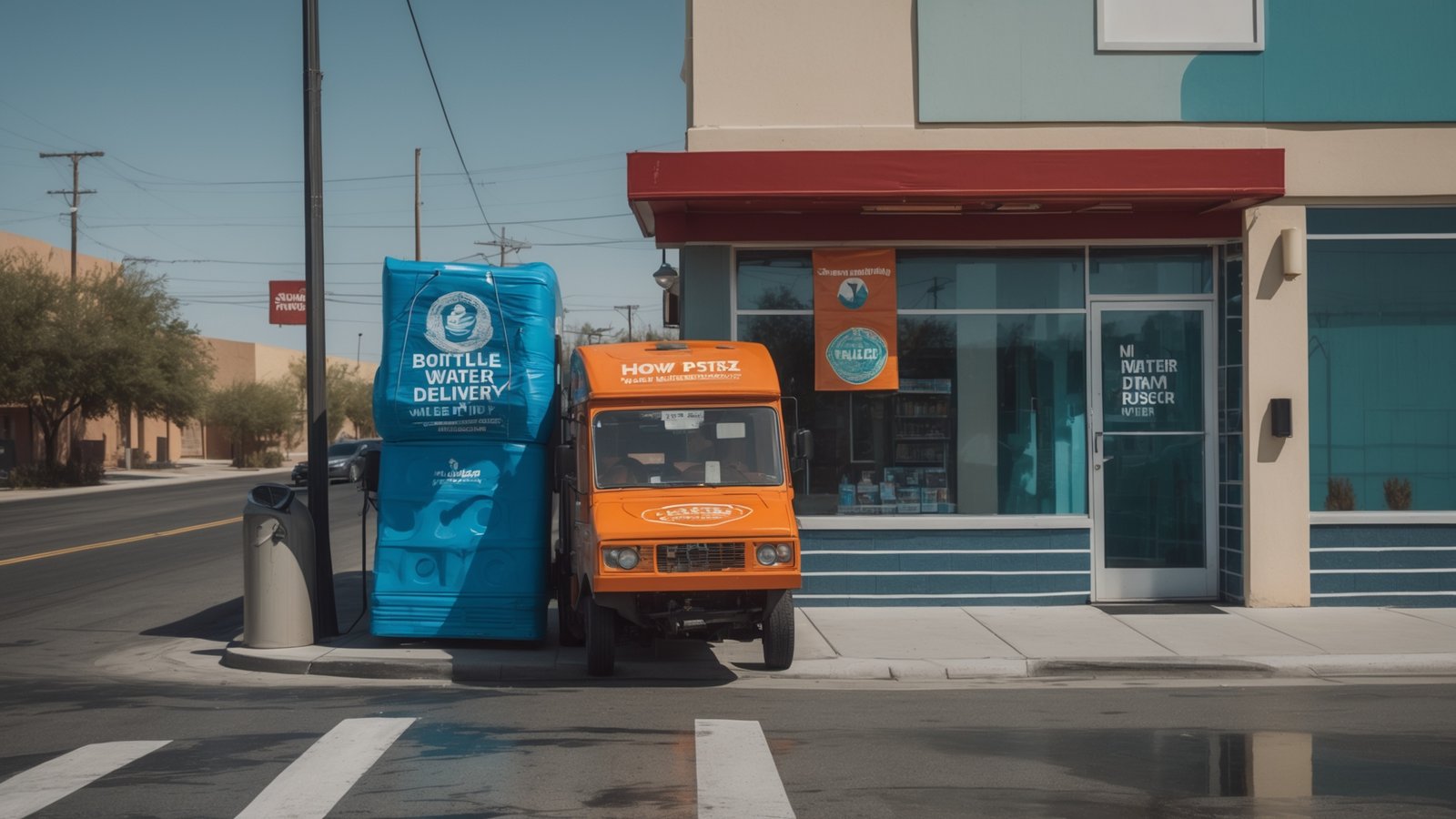 Las Vegas water delivery service bringing bottled water to residential home