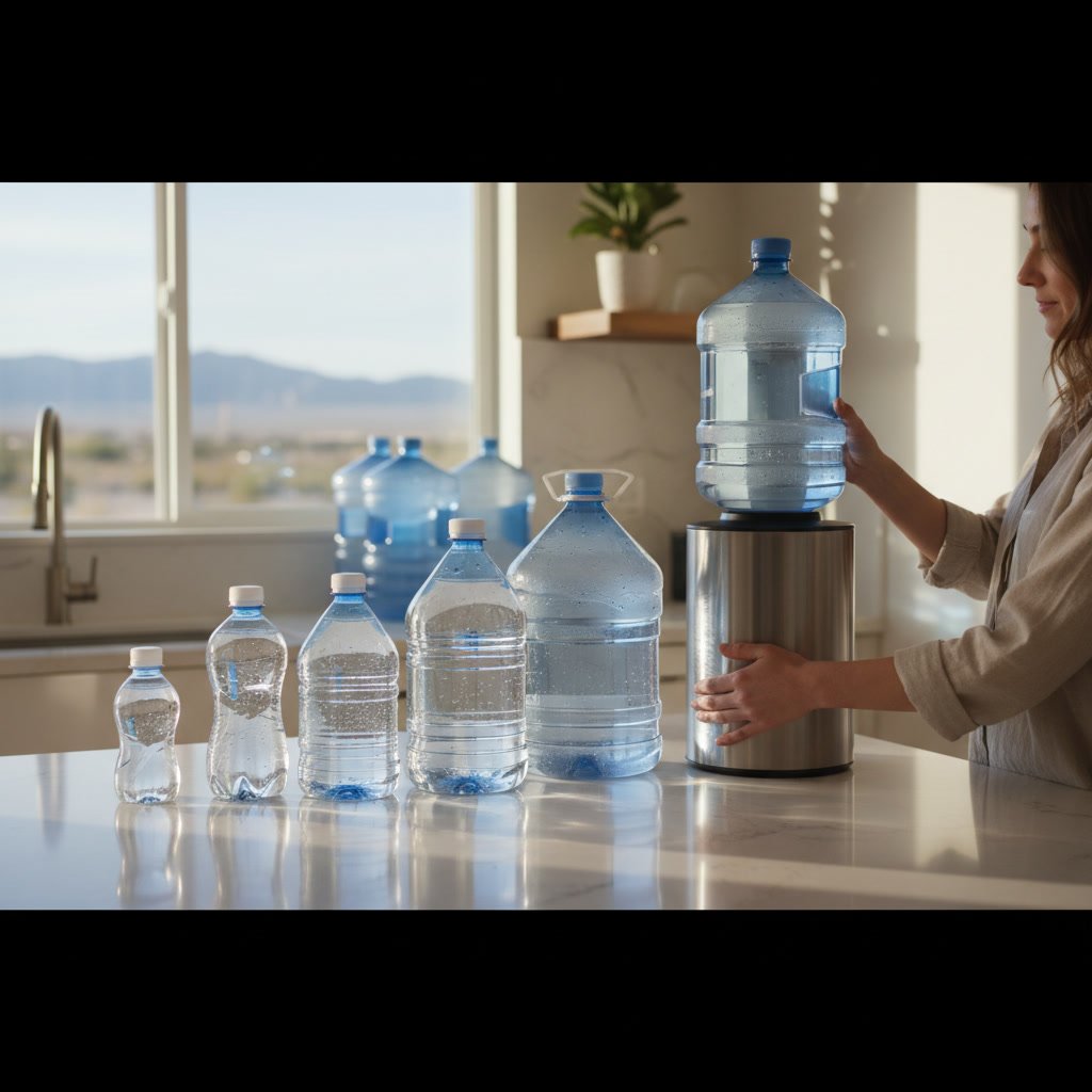 Professional water cooler rental with five-gallon bottled water delivery for Las Vegas offices and homes