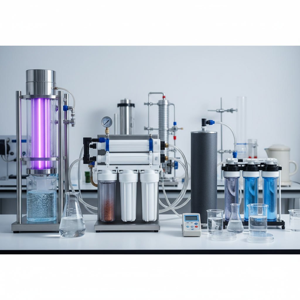 Commercial water purification system with UV and ozone stages